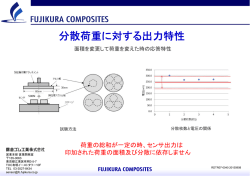 分散荷重に対する出力特性