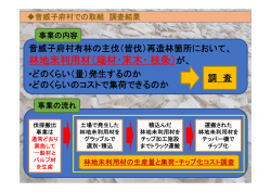 林地未利用材（端材・末木・枝条）