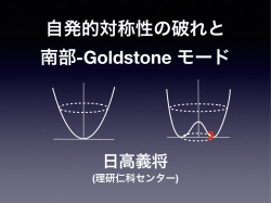 自発的対称性と南部ゴールドストーンモード
