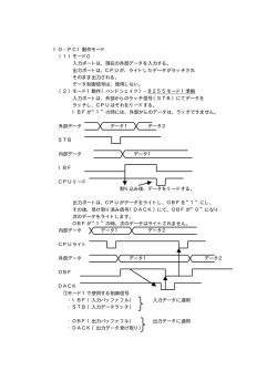 IO&minus;PCI動作モード （1）モード0 入力ポートは、現在の