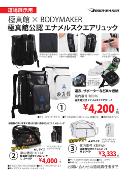 極真館公認 エナメルスクエアリュック