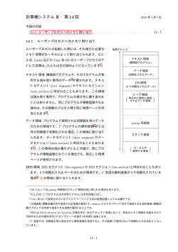 計算機システム II ・第 14 回