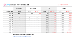 プラン別料金比較表 - MindMeister
