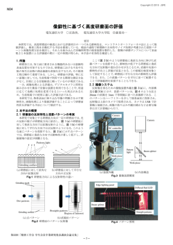 ［N04］ 像鮮性に基づく高度研磨面の評価