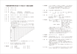 千葉県知事杯争奪 第34回クラブ対抗カヌー競技