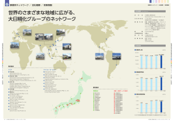 世界のさまざまな地域に広がる、 大日精化グループの