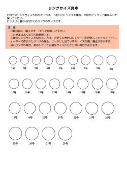 リングサイズ見本