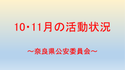 10・11月の活動写真