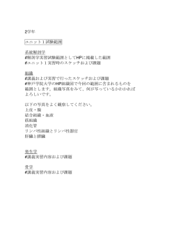 ユニット1試験範囲掲示