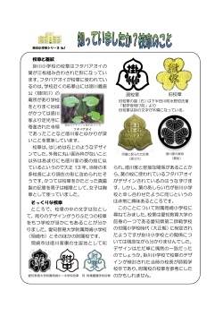 られ、徳川家と密接な関係があることか ら、葵の紋に使われている