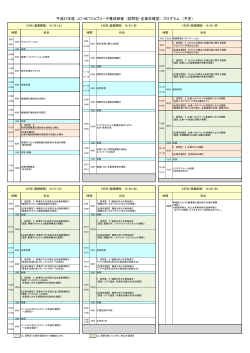 平成27年度 JC-NETジョブコーチ養成研修 (訪問型・企業在籍型