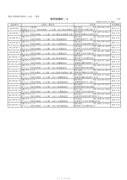 B-2 保存処理材－2