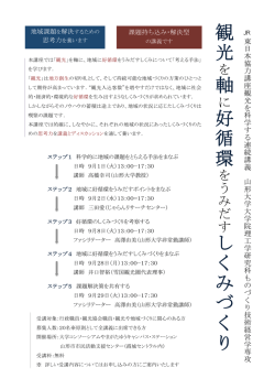 観 光 軸 好 循 環 し く み づ く り