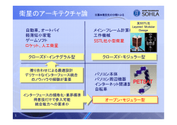 衛星のアーキテクチャ論