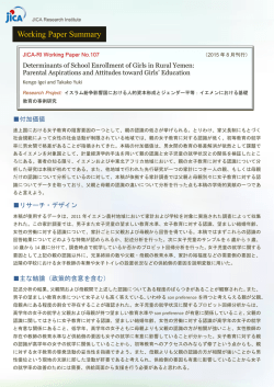 ワーキングペーパーNo.107サマリー （pdf, 163KB）
