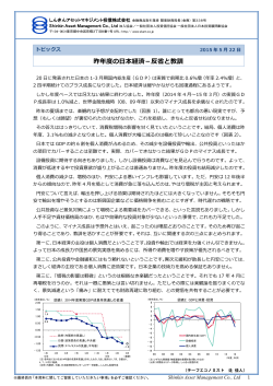 昨年度の日本経済－反省と教訓 - しんきんアセットマネジメント投信
