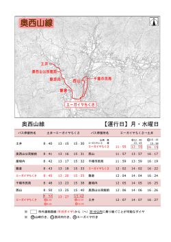 奥西山線 【運行日】月・水曜日