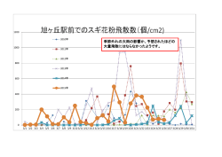 季節外れの大雨の影響か、予想されたほどの 大量飛散にはならなかった