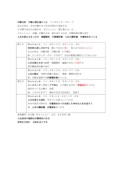 行動分析 行動心理を基にした エンカウンタ－グル－プ 自己を知る 自分
