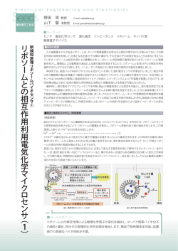 リポソームとの相互作用利用電気化学マイクロセンサ（1）