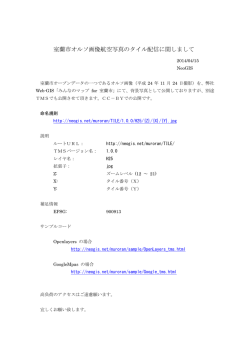 室蘭市オルソ画像航空写真のタイル配信に関しまして