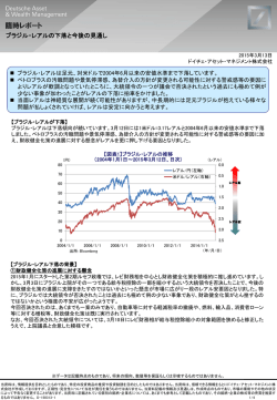 ブラジル・レアルの下落と今後の見通し