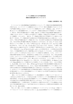 リーマン多様体における平均曲率流の 無限次元線形空間へのリフト
