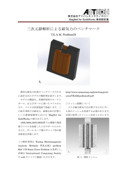 三次元静解析による磁気力のベンチマーク（PDF