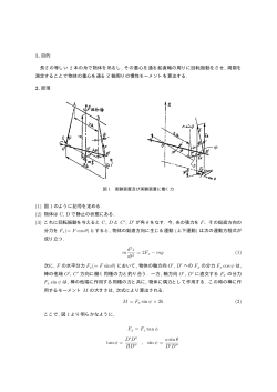 二本吊りによる慣性モーメントの測定