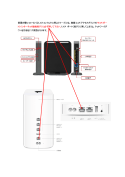 部屋の壁についている LAN コンセントに挿したケーブルは、無線 LAN