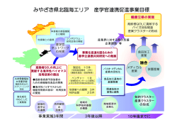 都市エリア産学官事業についての概要図