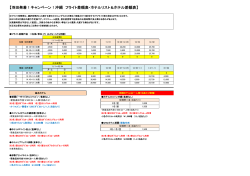 【羽田発着！キャンペーン！沖縄 フライト差額表・ホテルリスト＆ホテル