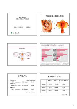 子宮（頸部・体部）、卵巣 婦人科がん