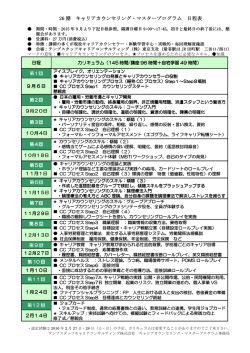 講座日程＆申込書 - テンプスタッフキャリアコンサルティング
