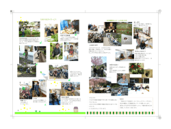 裏 リハビリ 風船バレー 季節の山菜料理 焼竹で額作り ひまわり荘デイ