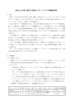 1、事業報告書 - アスポートさがえ