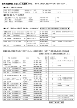 近くの助産師  - 練馬助産師会へようこそ