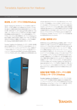 Teradata Appliance for Hadoop