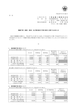 （連結・個別）及び期末配当予想の修正に関するお知らせ