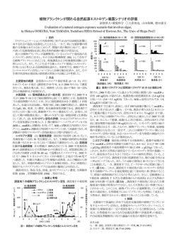 植物プランクトンが関わる自然起源エストロゲン暴露シナリオの評価