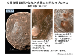 火星衛星起源と含水小惑星の加熱脱水プロセス