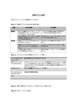 講演資料 (PDF ： 466KB) - JaSSTソフトウェアテストシンポジウム