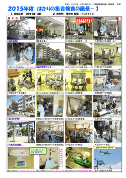 （仕事紹介03）2015年度はかりの集合検査の風景－1（豊中市南部）