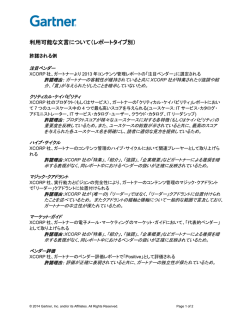 利用可能な文言について（レポートタイプ別）