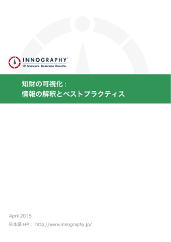知財の可視化 : 情報の解釈とベストプラクティス