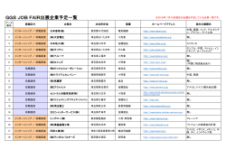 JOB FAIR出展予定リスト