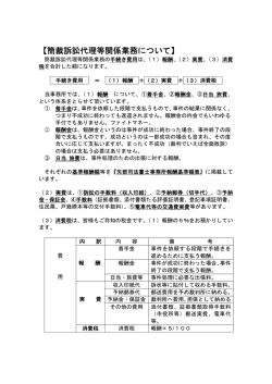 【簡裁訴訟代理等関係業務について】