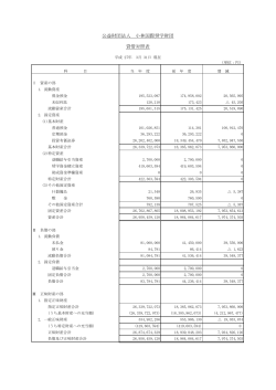 第13期 2014年 賃借対照表