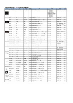 メンバーシップ対象店一覧（PDF）