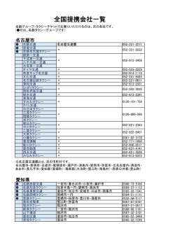 全国提携会社一覧